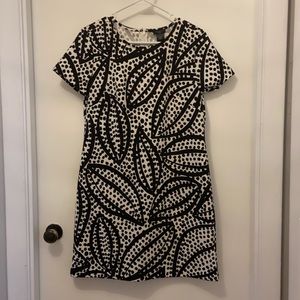 Black and white Ann Taylor dress